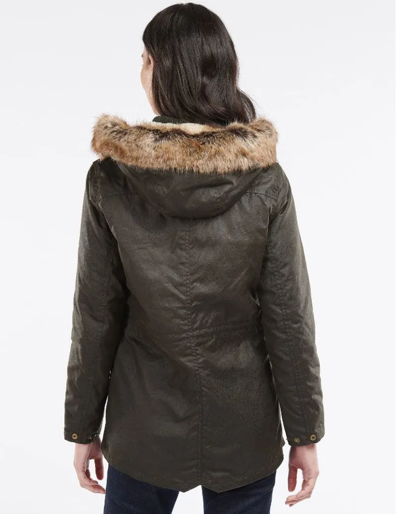 Barbour Kelsall Wax Jacket Olive-2